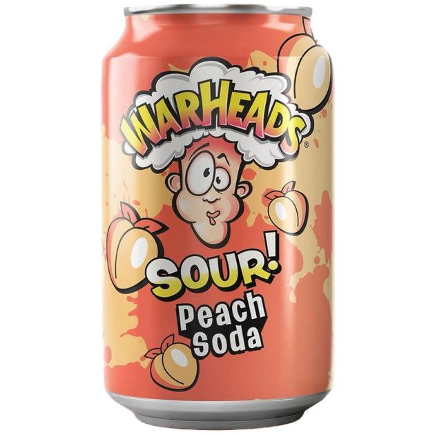 Напій газований Warheads sour peach soda 330 мл